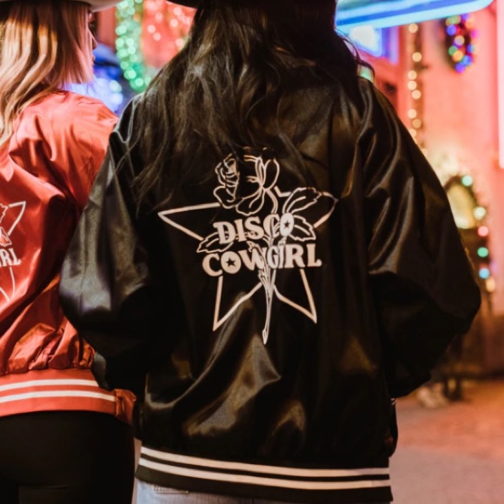 Disco Cowgirl Varsity Bomber Jacket